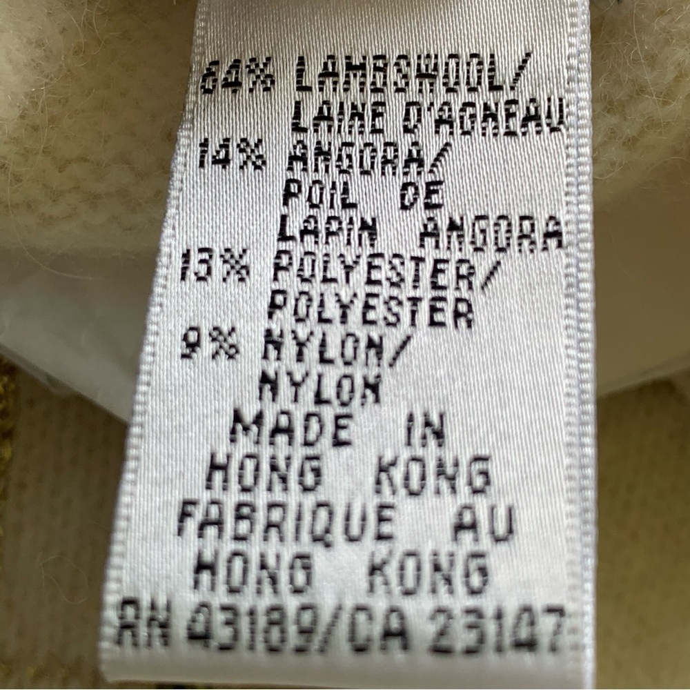 Vintage Talbots Cream Sweater Lambswool Angora Blend Size Women’s Petite Medium - Picture 5 of 7